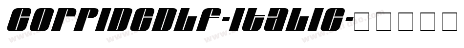 CorpidCdLF-Italic字体转换