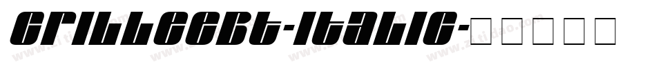 CrilleeBT-Italic字体转换