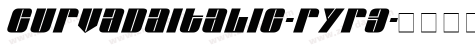 CurvadaItalic-Ryr3字体转换