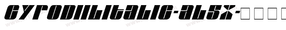 CyrodiilItalic-Al5x字体转换