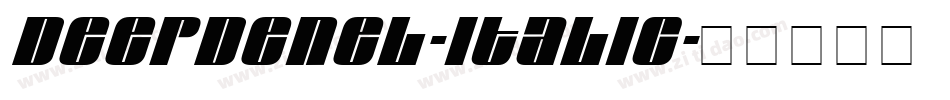 DeepdeneL-Italic字体转换