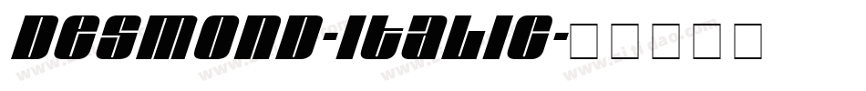 Desmond-Italic字体转换