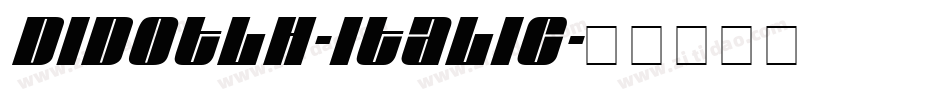 DidotLH-Italic字体转换