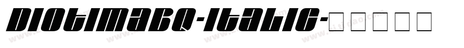 DiotimaBQ-Italic字体转换