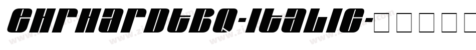 EhrhardtBQ-Italic字体转换
