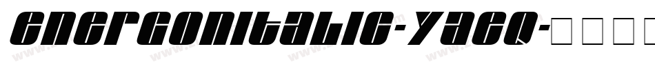 EnergonItalic-Yaeq字体转换