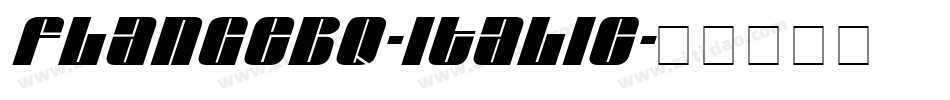 FlangeBQ-Italic字体转换