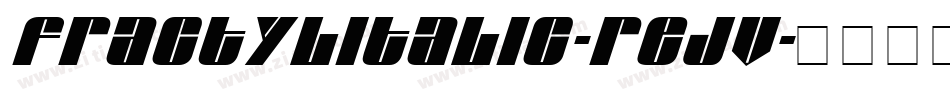 FractylItalic-ReJV字体转换
