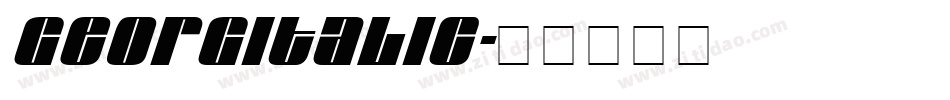 GeorgItalic字体转换