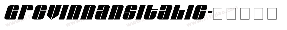GrevinnansItalic字体转换