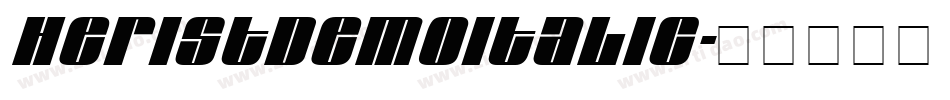 HeristDEMOItalic字体转换