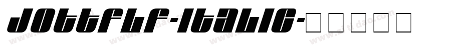 JottFLF-Italic字体转换