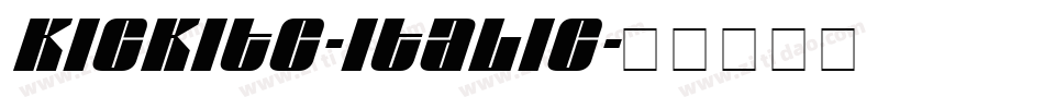 KickITC-Italic字体转换