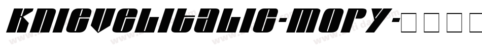 KnievelItalic-MopY字体转换