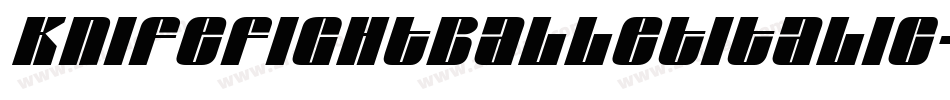 KnifefightballetItalic-Za3m字体转换