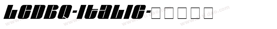 LCDBQ-Italic字体转换