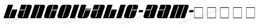 LangoItalic-AaM字体转换 LangoItalic-AaM字体转换