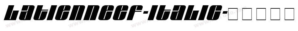 LatienneEF-Italic字体转换