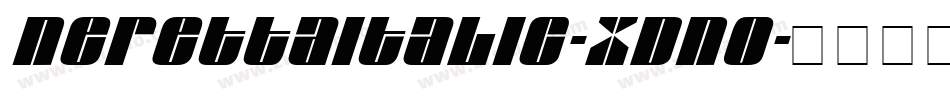 NerettaItalic-Xdno字体转换 NerettaItalic-Xdno字体转换