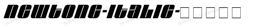 NewtonC-Italic字体转换
