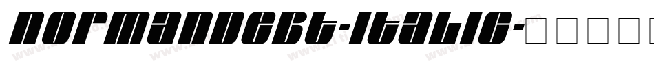 NormandeBT-Italic字体转换