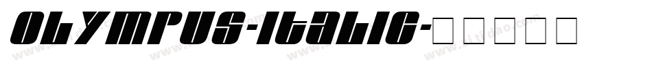 Olympus-Italic字体转换