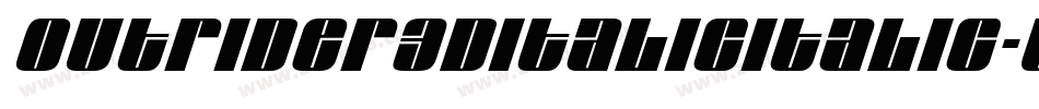 Outrider3DItalicItalic-Wn3z字体转换