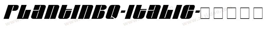PlantinBQ-Italic字体转换