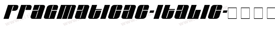 PragmaticaC-Italic字体转换