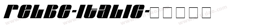 Relbe-Italic字体转换