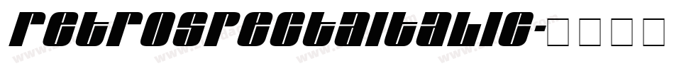 RetrospectaItalic字体转换