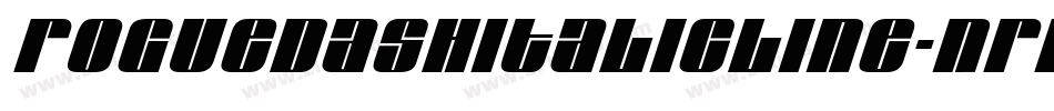 RoguedashItalicLine-nRrnP字体转换