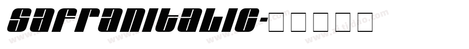 SafranItalic字体转换