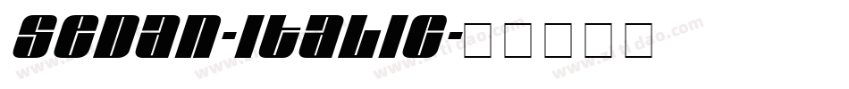 Sedan-Italic字体转换