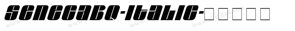 SenecaBQ-Italic字体转换