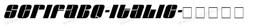 SerifaBQ-Italic字体转换