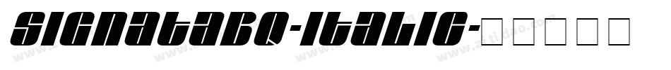 SignataBQ-Italic字体转换