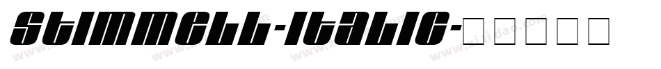 Stimmell-Italic字体转换