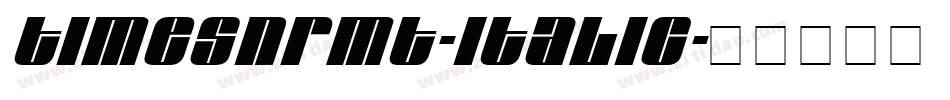TimesNRMT-Italic字体转换