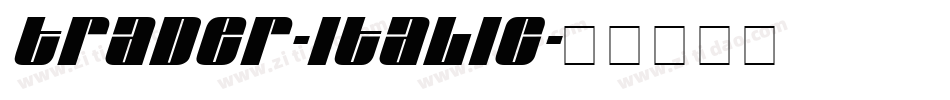 Trader-Italic字体转换