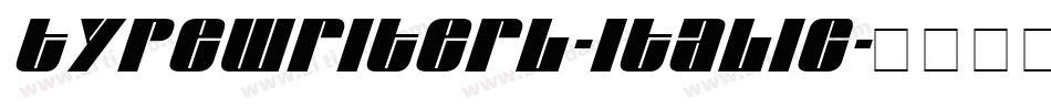 TypewriterL-Italic字体转换
