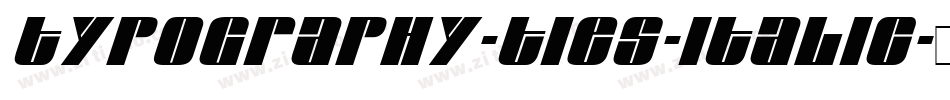 Typography-ties-Italic字体转换