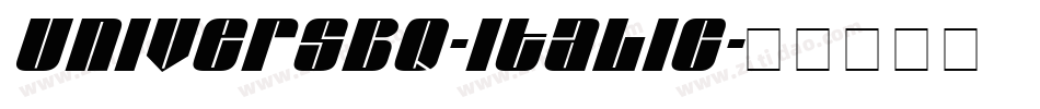 UniversBQ-Italic字体转换