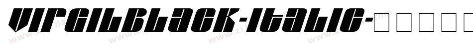 VIRGILBLACK-Italic字体转换