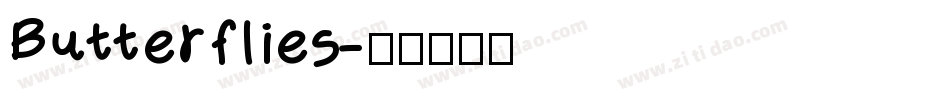 Butterflies字体转换