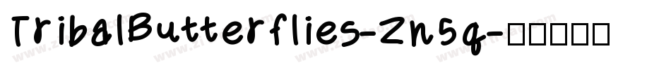 TribalButterflies-Zn5q字体转换