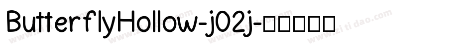 ButterflyHollow-j02j字体转换