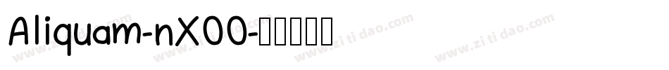 Aliquam-nX00字体转换