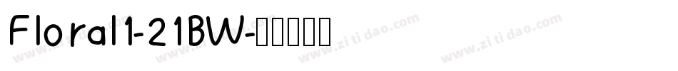 Floral1-21BW字体转换