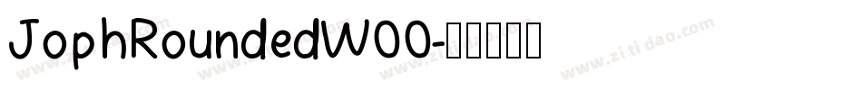 JophRoundedW00字体转换